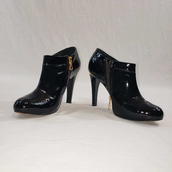 BCBGMaxAzria Shoes - BCBGMaxAzria Booties Black Color Size 9 1/2 B  All Leather Excellent Condition!